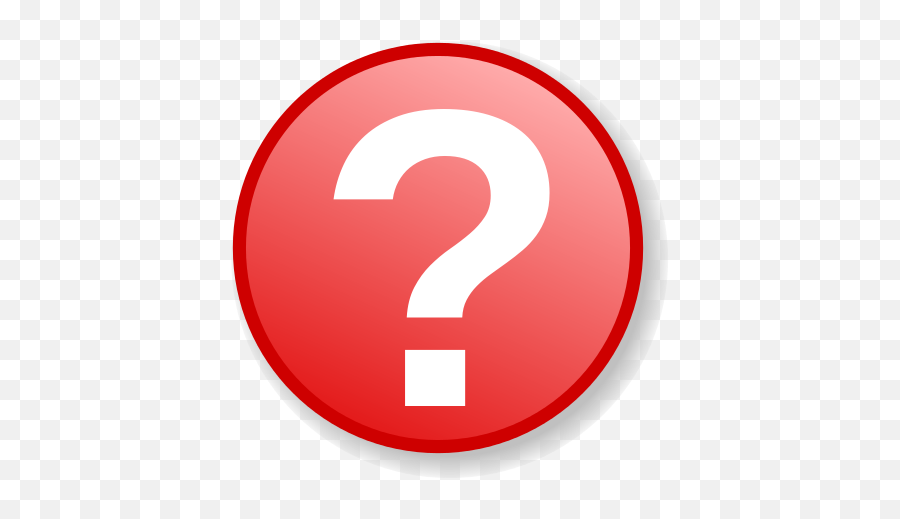 Red Question Icon With Gradient - Question Mark Png Transparent Emoji,Kermit The Frog Emoji