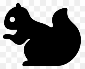 Free Squirrel Silhouette Vector - Clipart Emoji