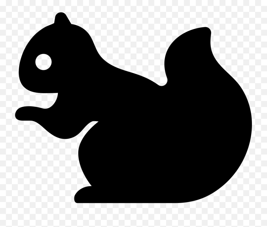 Free Squirrel Silhouette Vector - Squirrel Clipart Emoji,Squirrel Emoji Android