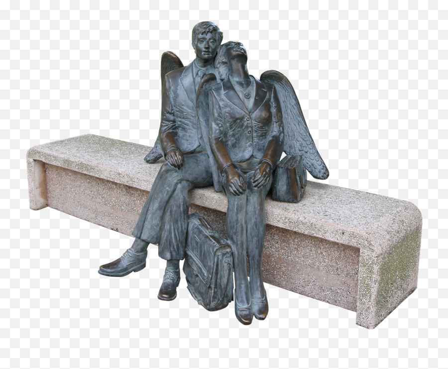 Angel Male Wing Bank Man - Statue Emoji,Guardian Angel Emoji