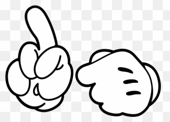 Mickey Mouse Middle Finger Png Picture - Mickey Mouse Hand Emoji,Midfing Emoji