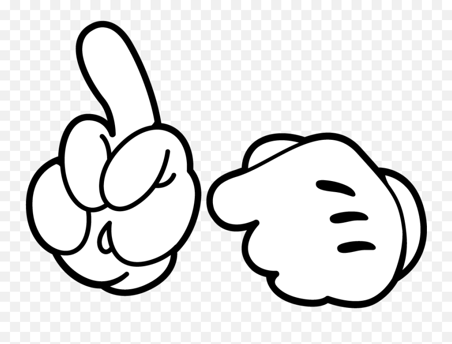 Mickey Mouse Middle Finger Png Picture - Mickey Mouse Hand Emoji,Midfing Emoji