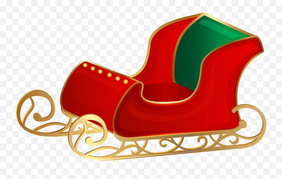 Sled Clipart Png - Clip Art Santa Slay Emoji,Sleigh Emoji