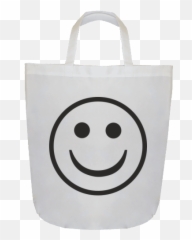 Shopping bag 42 x 45 cm with printing Smiley - Emoji