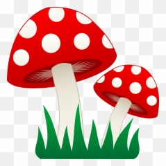 Transparent Background Mushroom Enchanted Forest - Clipart Emoji