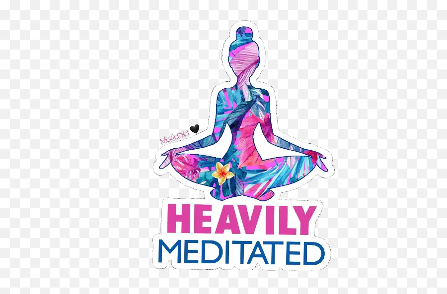 Yoga Stickers For Whatsapp - Heavily Meditated Emoji,Yoga Emojis