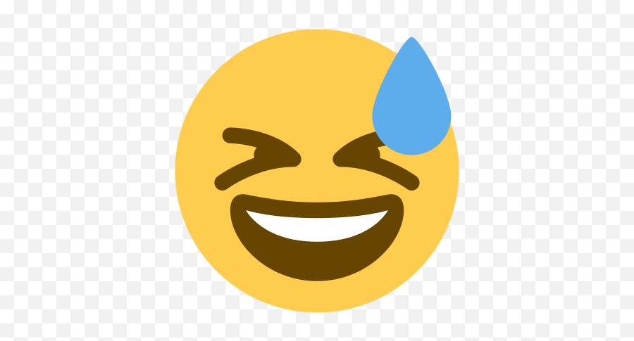 Smiley Emoji,Sweating Laughing Emoji