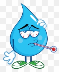 Pin - Sick Water Drop Emoji