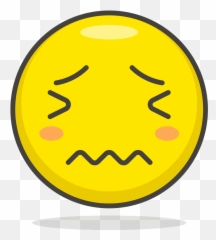 Confounded Face Emoji Clipart - Happy Smiley,Caritas De Emojis