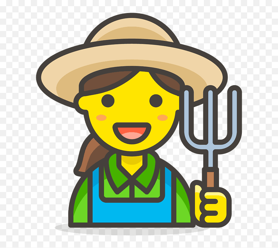 Woman Farmer Emoji Clipart Free Download Transparent Png - Agriculture Farmer Icon,Rake Emoji