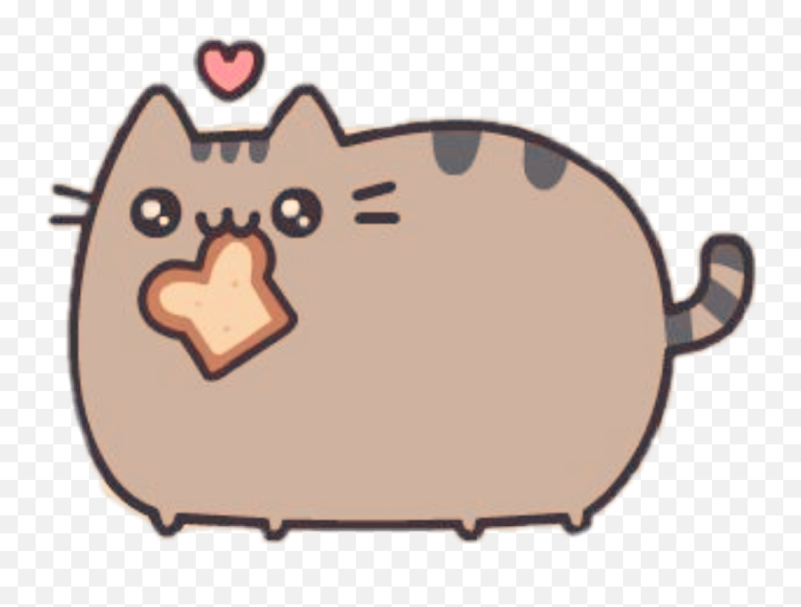 Pusheen Love Bread Cat Freetoedit Kawaii - Pusheen The Cat Emoji,Pusheen The Cat Emoji