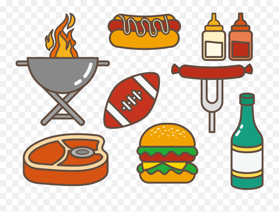 Free Barbeque Food Cliparts Download Free Clip Art Free - Transparent Bbq Food Clipart Emoji,Barbecue Emoji