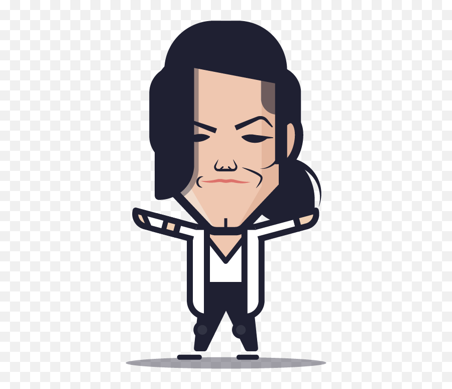 Loogmoji - Michael Jackson Black Or White Cartoon Emoji,Michael Jackson Emoji