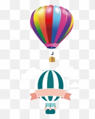 Parachute Clipart Air Ballon Parachute - Air Balloon Illustration Png Emoji,Parachute Emoji