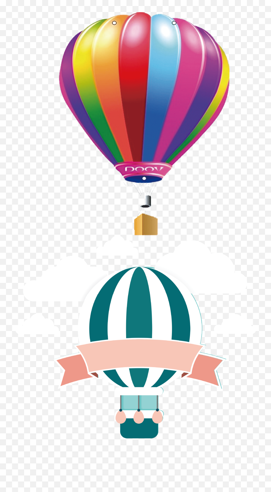Parachute Clipart Air Ballon Parachute - Air Balloon Illustration Png Emoji,Parachute Emoji