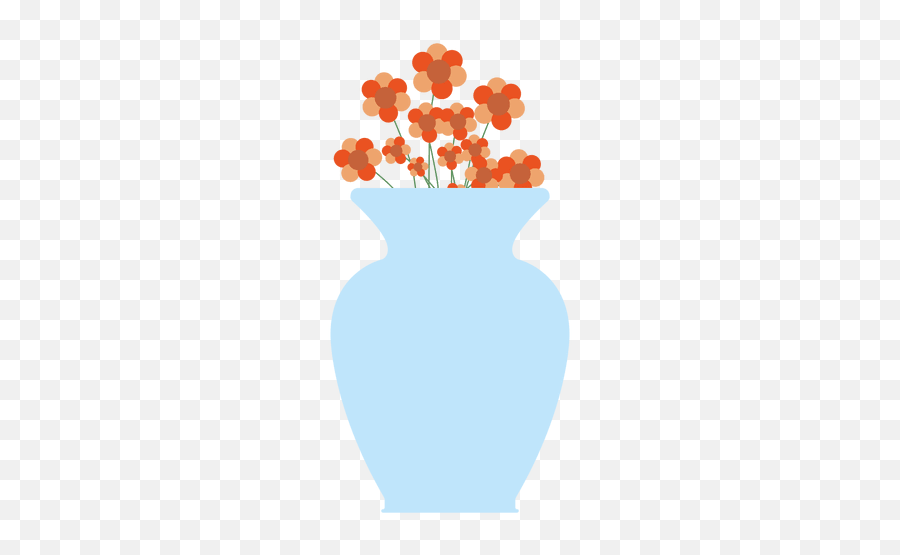 Large Blue Flower Tub - Tulip Vase Emoji,Flower Emoji Vector