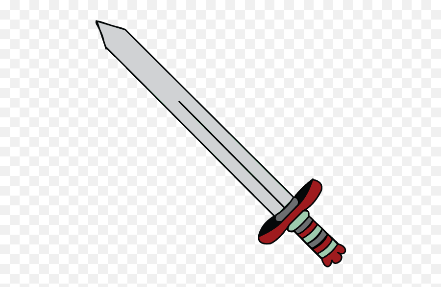 How To Draw A Sword - Easy Drawing Of A Sword Emoji,Katana Emoji
