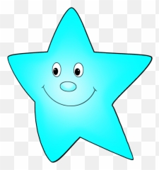 Clipart Stars Blue Transparent - Light Blue Color Clipart Emoji,Blue Star Emoji
