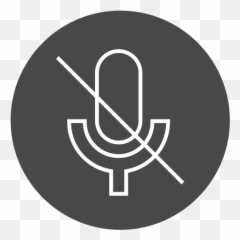 Microphone Off Button Circle Icon - Toronto Symphony Orchestra Logo Png Emoji