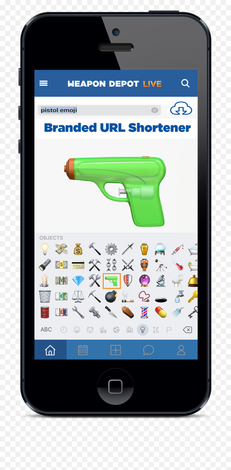 Pistol Emoji - Usa Today Mobile App,Squirt Emoji