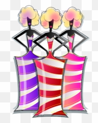 Three Fashionable Black Ladies - Clip Art Emoji,Emoji Graduation Party
