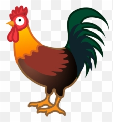 Rooster Emoji - Rooster Emoji,Bird Emoji