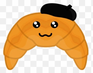 French Beret Croissant Kawaii Freetoedit - French Croissant Clip Art Emoji,Beret Emoji