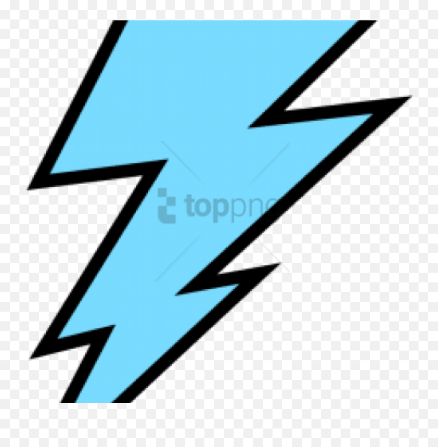 Free Lightning Bolt With Transparent - Blue Lightning Bolt Png Emoji,Lightning Emoji Transparent
