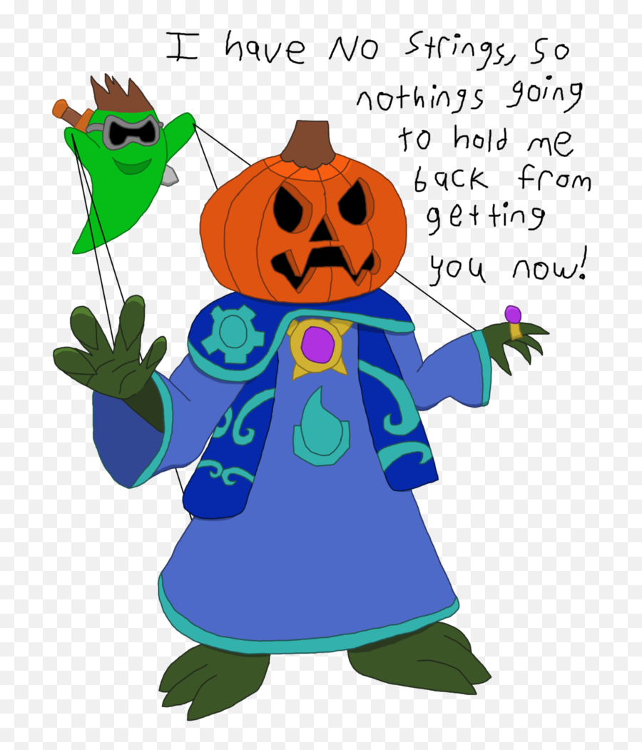 Download Pumpkin Head Puppeteer Mikius By Immersionman On Emoji,Zelda Emoji