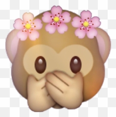Trending Monkeyemoji Stickers - Emoji Flower Png