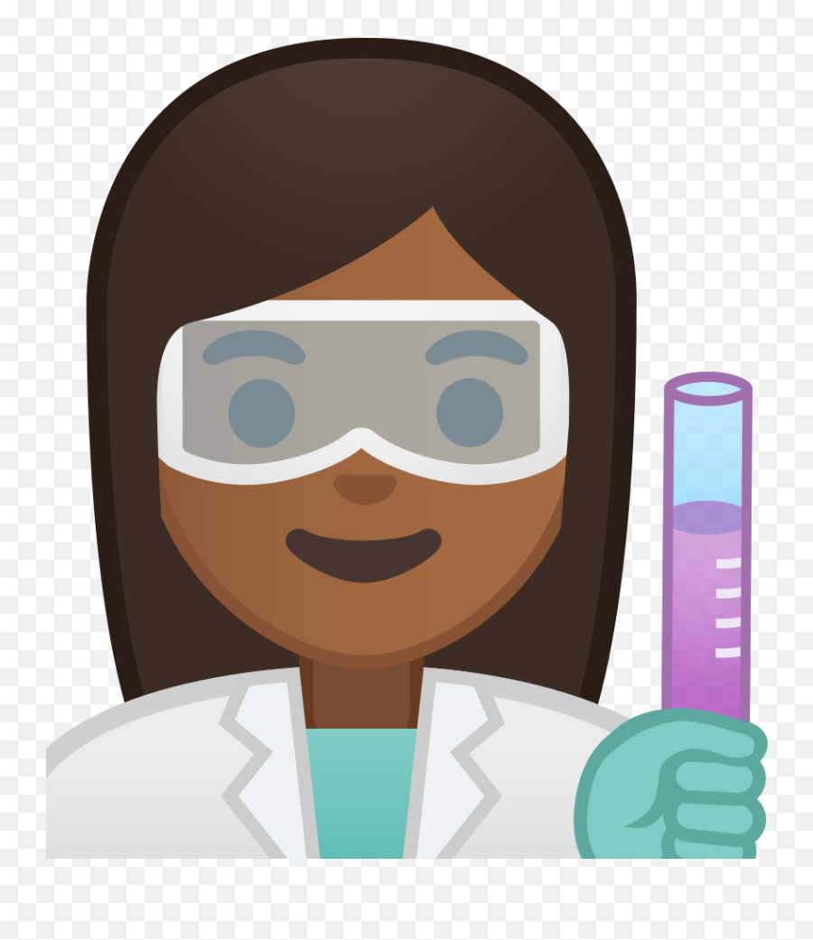 Woman Scientist Medium Dark Skin Tone Icon Noto Emoji - Black Woman Scientist Icon,Black Princess Emoji