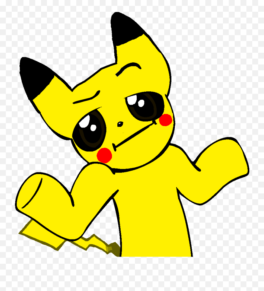 37kib 872x936 Pikachu Shrug - Pikachu Shrug Clipart Full My Littly Pony Memes Emoji,Shrug Emoji