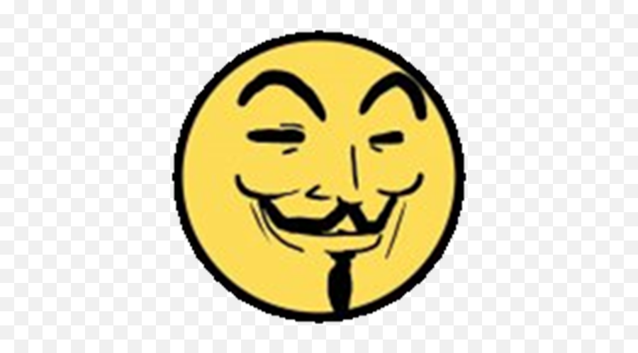 V Of Vendetta Epic Face - Medium Roblox Happy Face Emoji,:v Emoticon