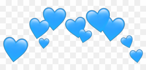 Picsart Where Everyone Becomes A Great Artist - Transparent Heart Crown Png Emoji,Blue Heart Emoji