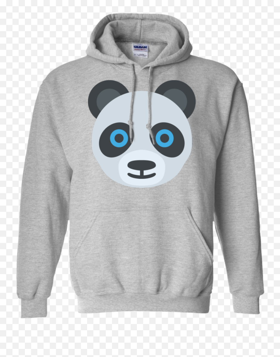 Panda Face Emoji Hoodie - Hoodie Left Chest Logo,Hoodie Emoji