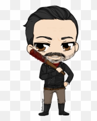 Walking Dead Negan Chibi - Walking Dead Clipart Emoji,Twd Emoji