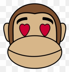 Download Free Png Monkey Emoji - In Love Clipart