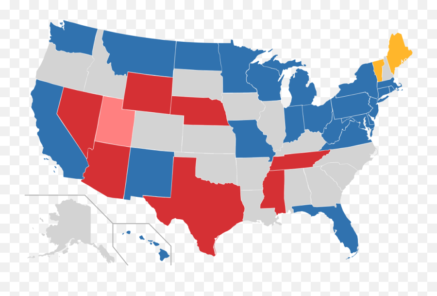 2018 Senate Election Map - Us Map Of 2018 Emoji,Party Favor Emoji