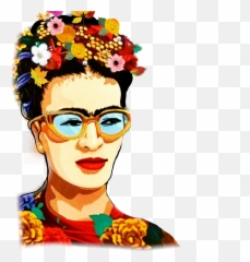 Frida Sticker - Clip Art Frida Kahlo Illustration Emoji,Unibrow Emoji