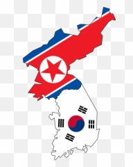 North And South Korea Map Helderateliers - Flag Emoji