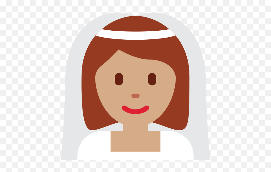 Veil Emoji With Medium Skin Tone - Bride,Wedding Emoji Copy And Paste