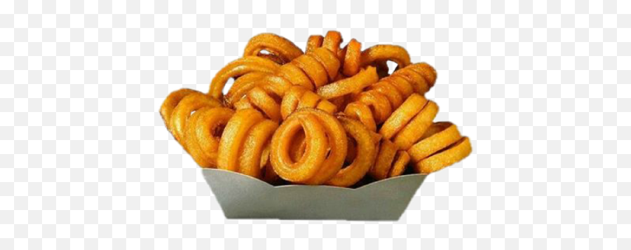 Food Fried Curly Curlyfies Fries - Curly Fries Near Me Emoji,Onion Ring Emoji