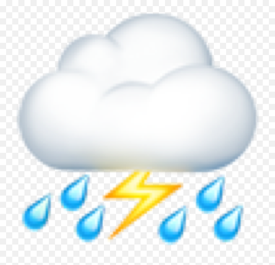 Emoji Iphoneemoji Storm Claud Freetoedit - Clip Art,Storm Emoji
