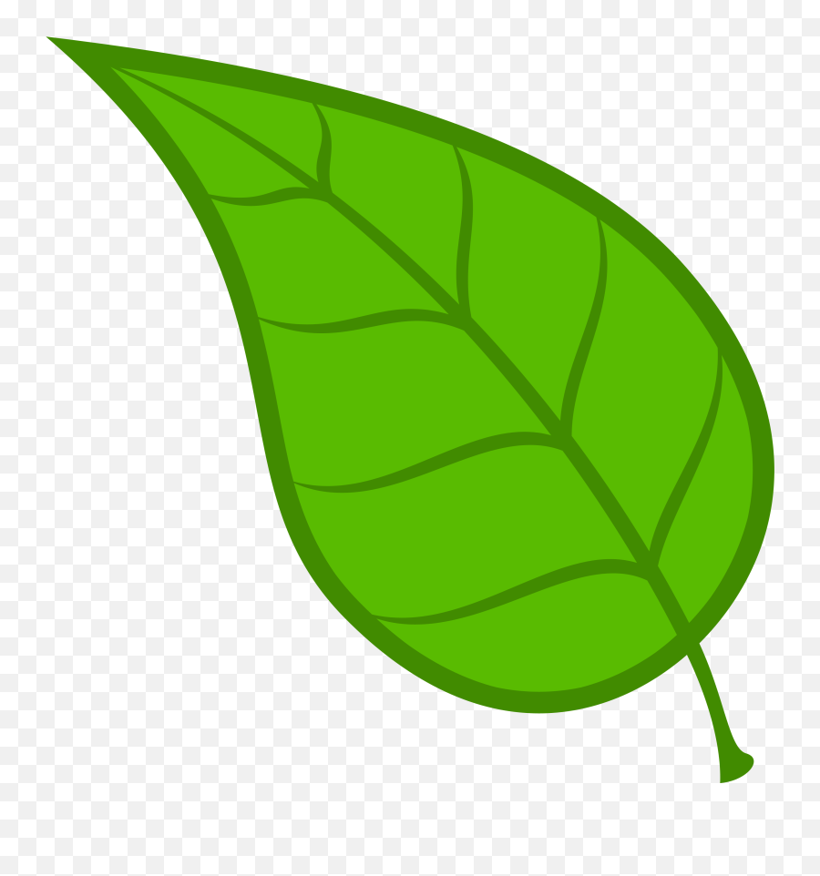 Leaves Clipart Green Leaf - Leaf Clipart Emoji,Giant Eggplant Emoji