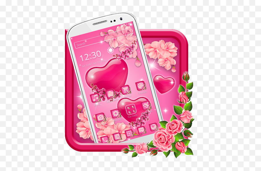 Gleaming Pink Hearts Theme - Heart Emoji,Shining Heart Emoji