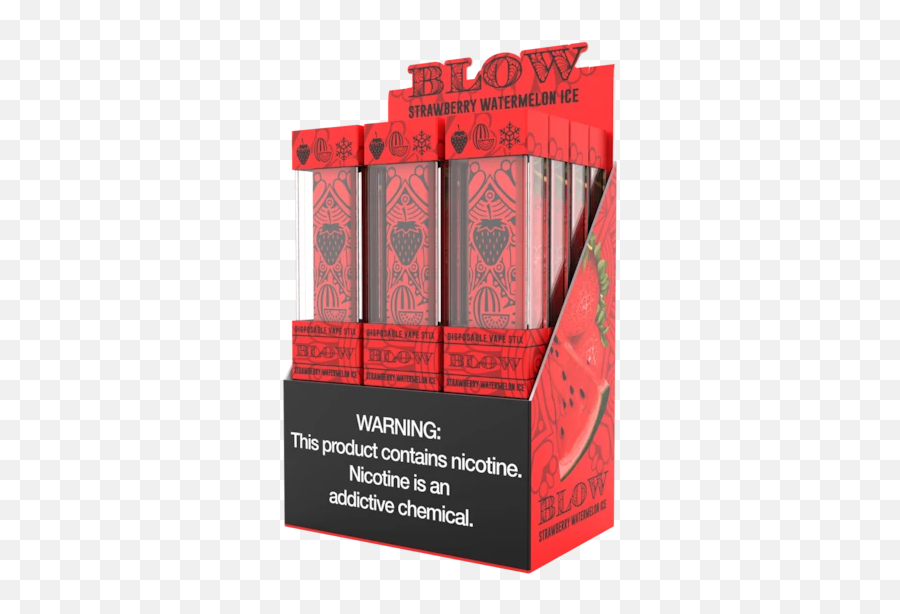 Blow Stick Disposable Device 5 Nicotine - Box Emoji,Strawberry Emoji