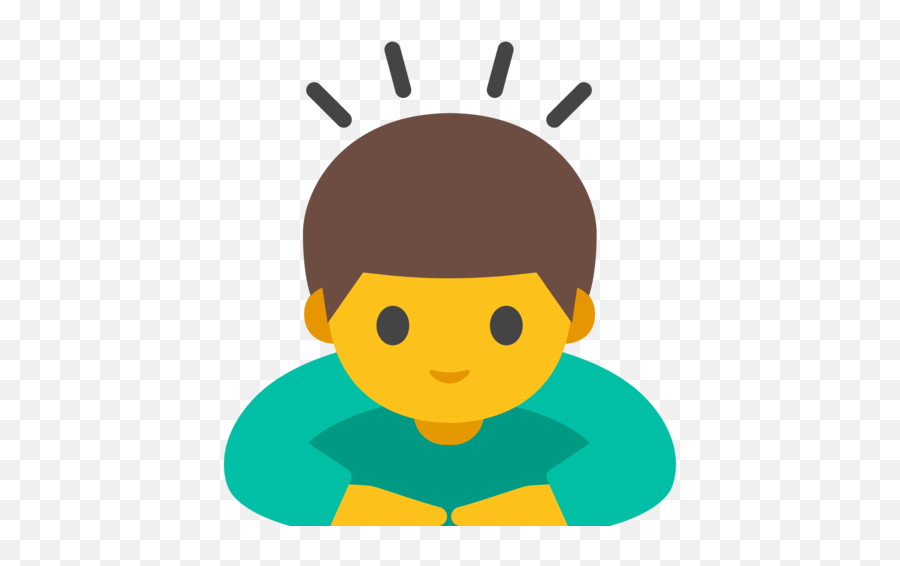 Person Bowing Emoji - Emojis De Android,Bow Emoji