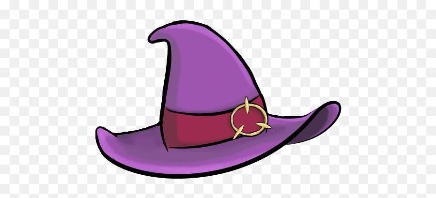 Little Witch Academia Student Hat Luna Nova Hat - Clip Art Purple Witch Hat Png Emoji,Witch Hat Emoji