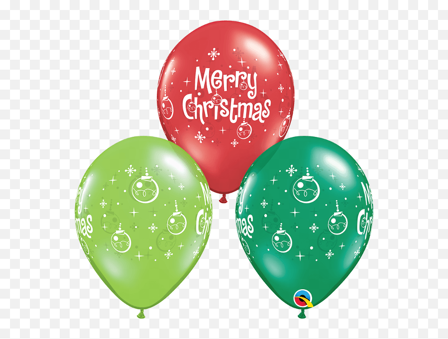 10 X 11u0027u0027 Merry Christmas Ornaments Qualatex Latex Balloons - Mery Xmas Emoji,Emoji Christmas Ornaments