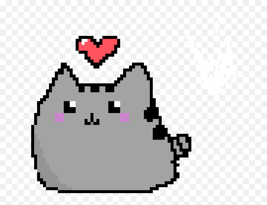 Pixel Art Gallery - Pusheen Cat Pixel Png Emoji,Pusheen The Cat Emoji